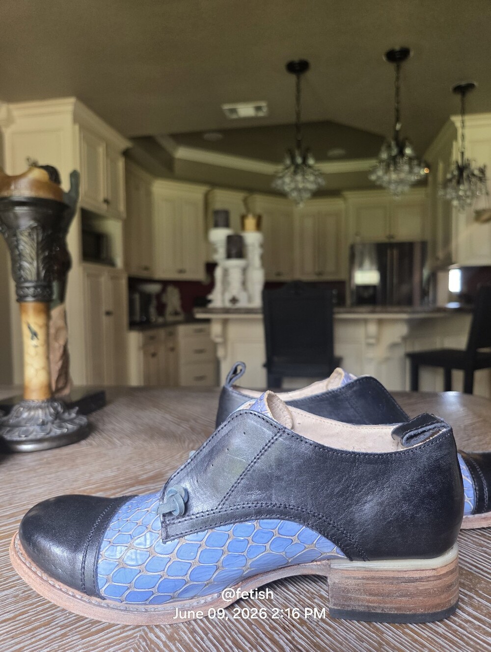 Freebird Mabel Leather Croc Embossed Slip On Shoes Designer Handmade #90 - Picture 9 of 16
